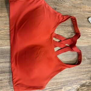 Lululemon Athletica Vibrant Burnt Orange Sports Bra